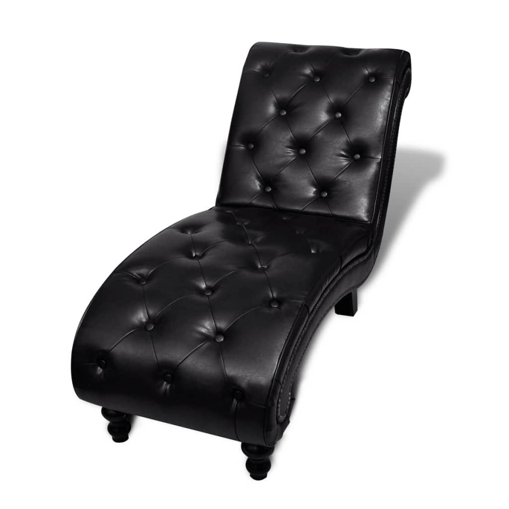 Voir la diapositive 2 : VIDAXL Chaise longue Marron Similicuir