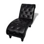 Voir la diapositive 2 : VIDAXL Chaise longue Marron Similicuir