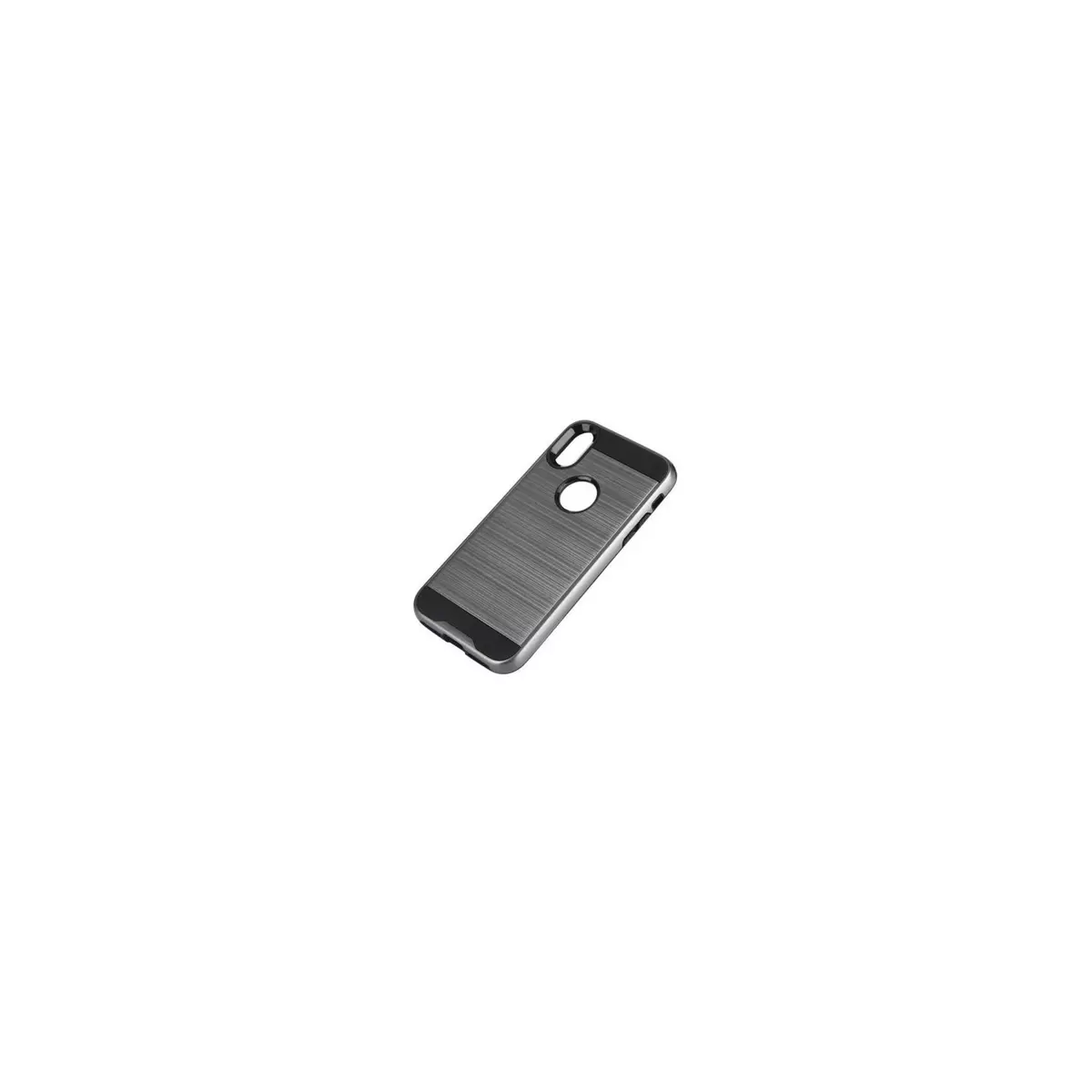 amahousse Coque antichoc iPhone X / XS renforcée gris-noir