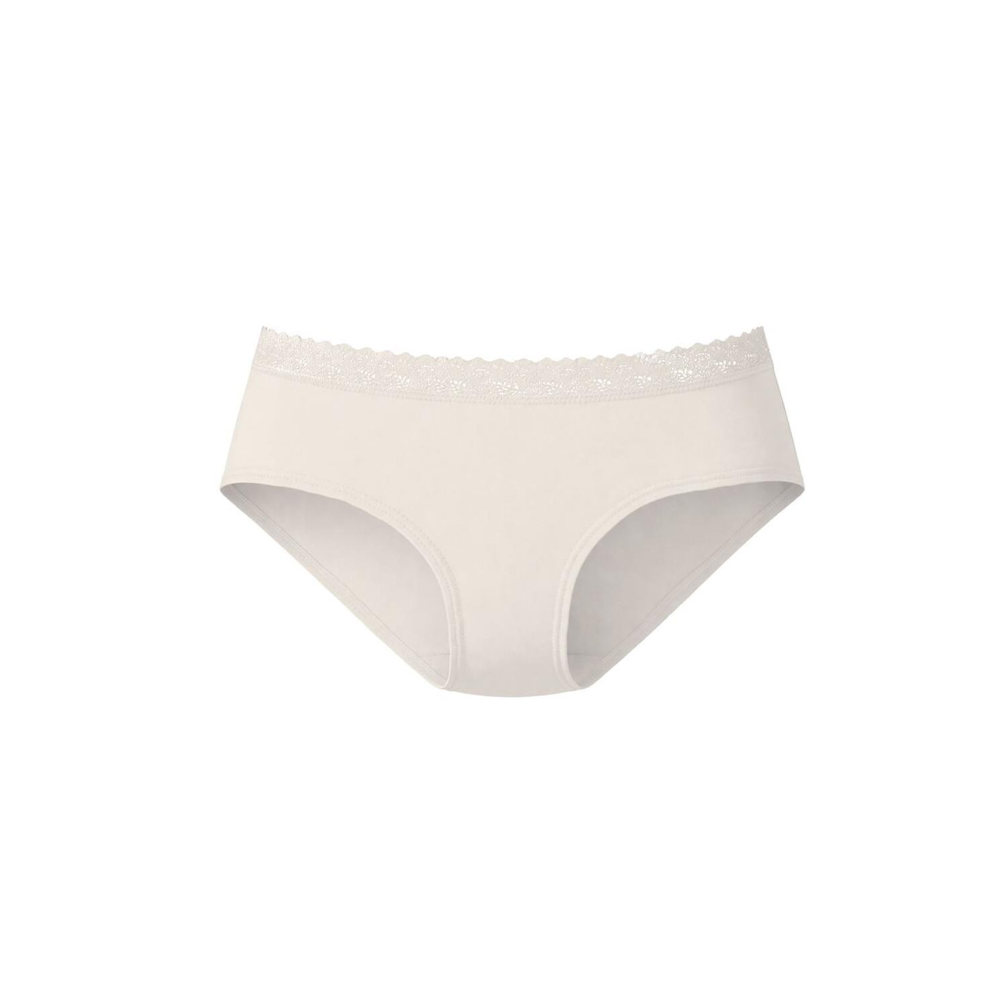 Voir la diapositive 5 : PIERRE CARDIN Lot de 3 culottes femme en coton uni et ceinture en dentelle Uni