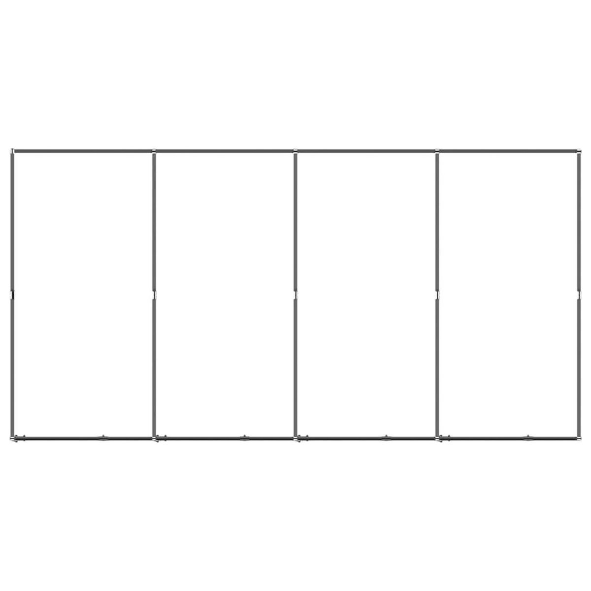 VIDAXL Chenil d'exterieur pour chiens Acier 7,37 m²