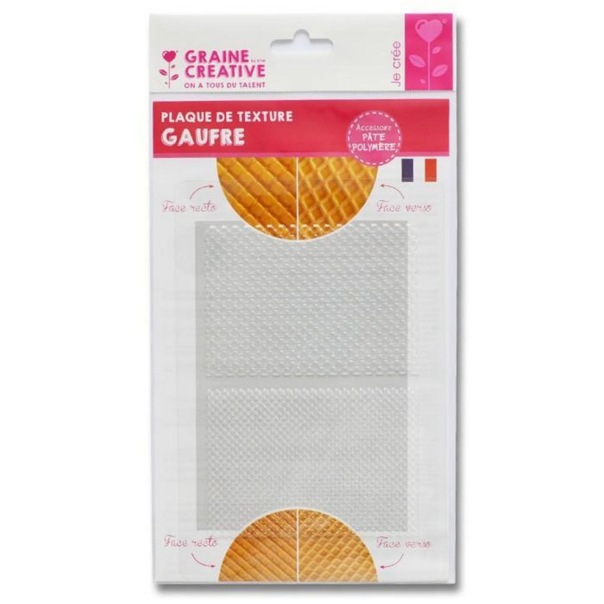 Graine créative Plaque de texture pour pâte polymère - gaufre