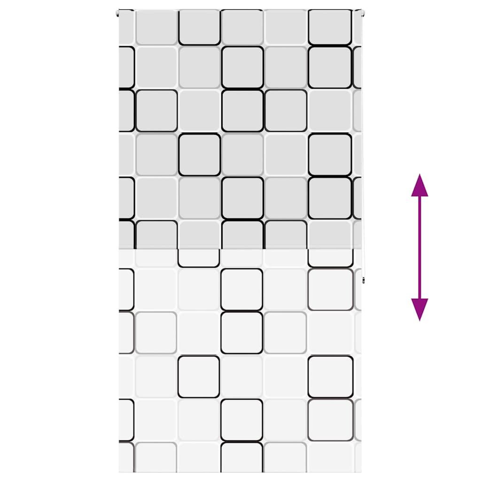 Voir la diapositive 5 : VIDAXL Store enrouleur de douche 120x240 cm largeur du tissu 116 cm