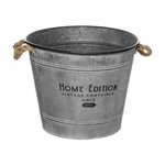 ATMOSPHERA Cache-Pot en Fer Design  Zinc  38cm Gris
