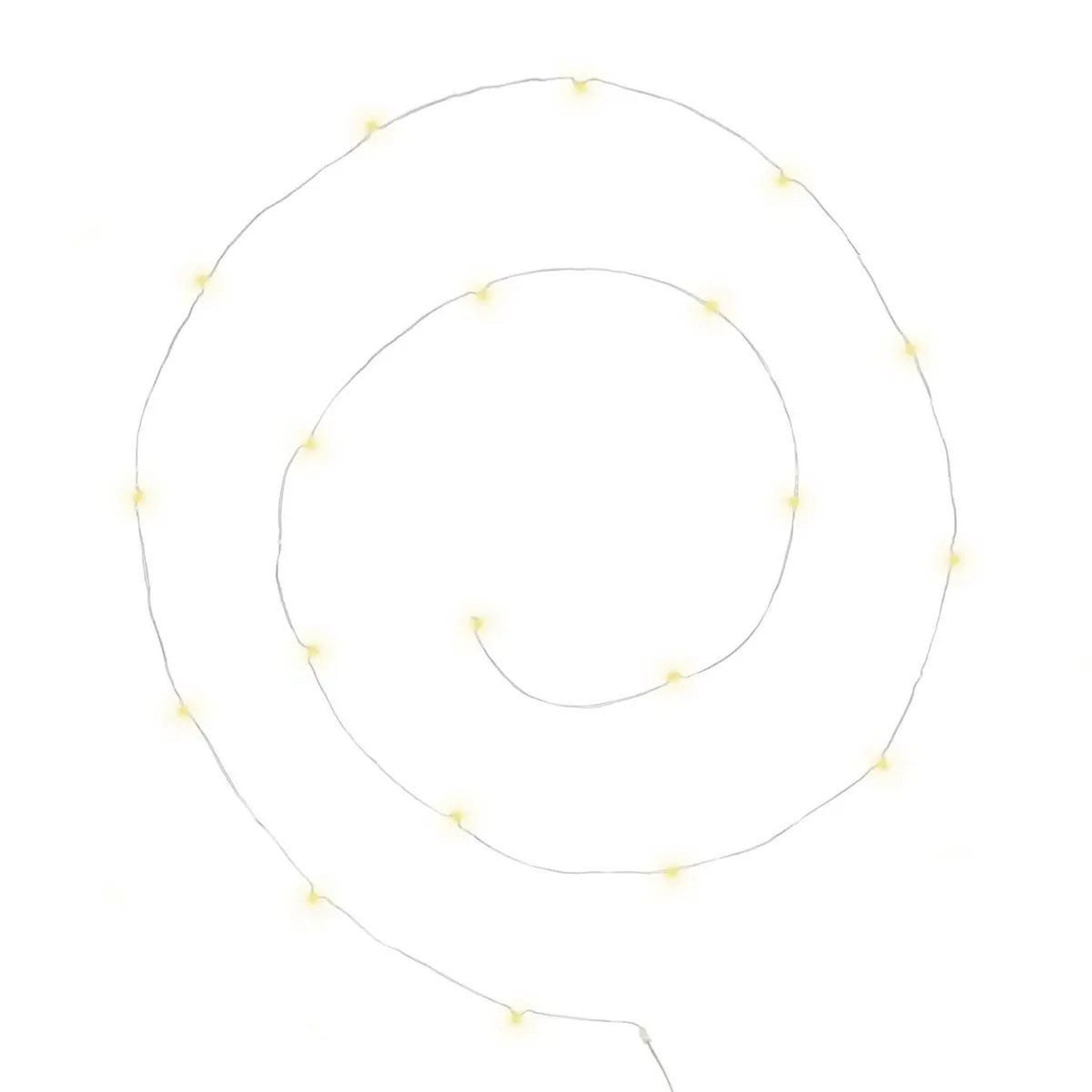 Voir la diapositive 1 : ATMOSPHERA Guirlande Lumineuse  20 Led Blanc Chaud  215cm Chrome