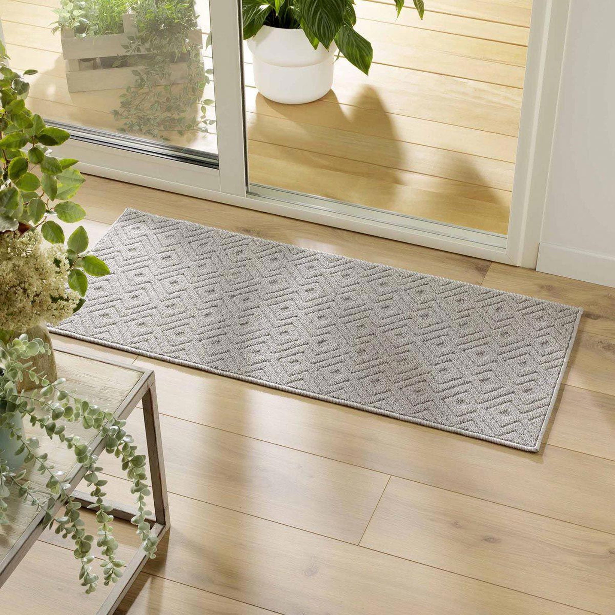 Voir la diapositive 4 : Douceur d'Intérieur Tapis multi-usage tissé  losi  50x120cm gris