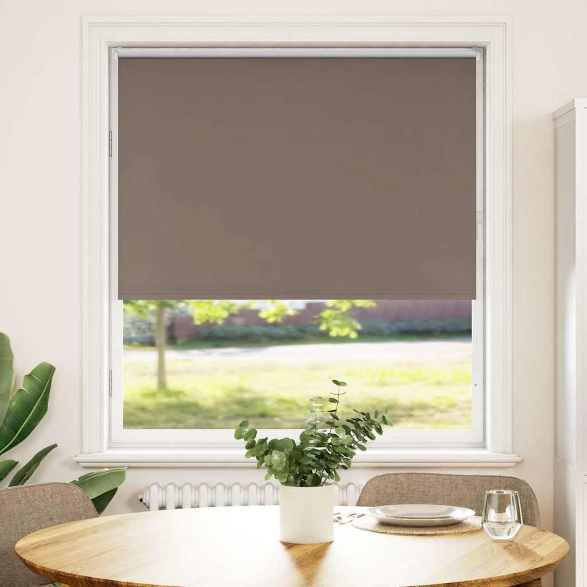 VIDAXL Store enrouleur occultant cafe 110x175cm largeur du tissu