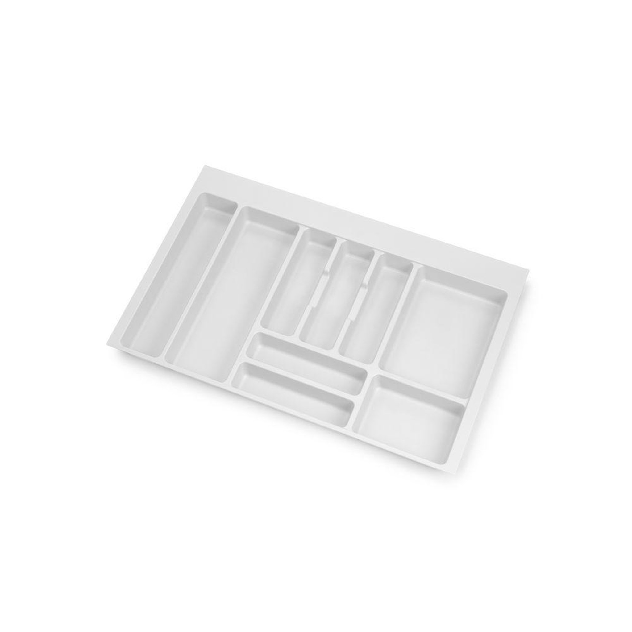 EMUCA SRL Range-couvert Optima Vertex/Concept 500mm (Panneau 16mm), Module 800 mm, Plastique blanc