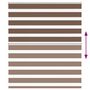 Voir la diapositive 5 : VIDAXL Store zebre marron 125x100cm largeur du tissu 120,9cm polyester