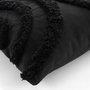 Voir la diapositive 2 : Paris Prix Coussin Déco Tufté  Zita  40x40cm Noir