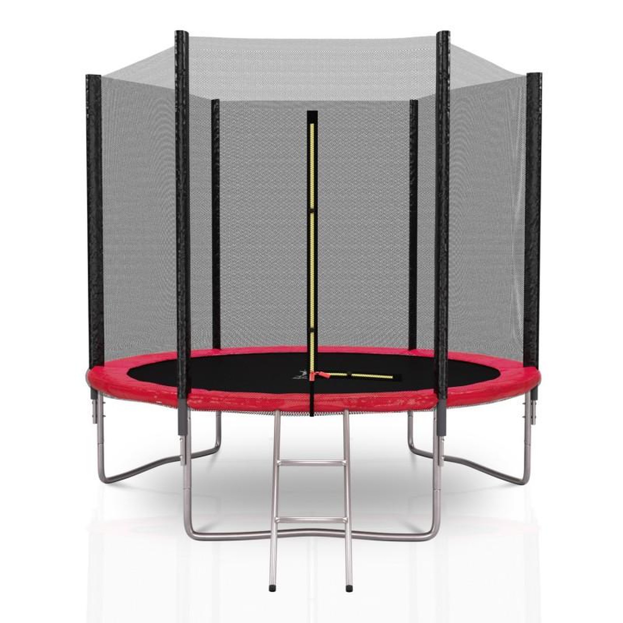 Voir la diapositive 1 : KAIA SPORTS Trampoline extérieur Deluxe 8Ft / ø244cm KAIA SPORTS Trampoline de jardin avec Filet, mousse de protection et échelle