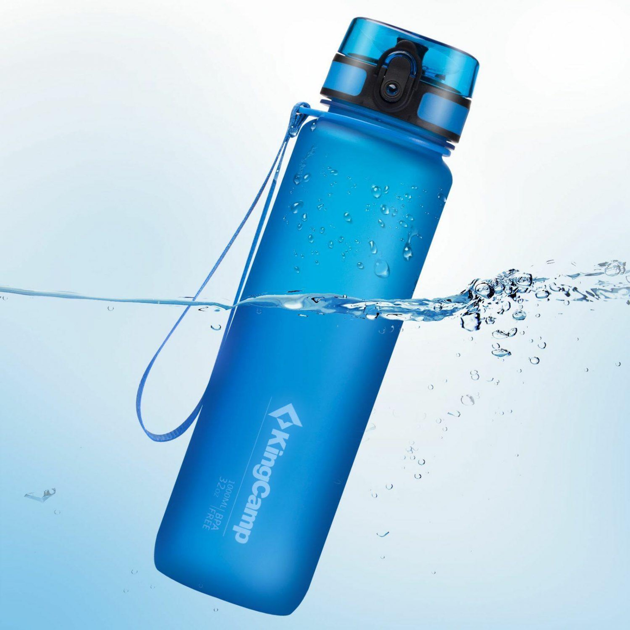 Voir la diapositive 2 : KINGCAMP Bouteille d'hydratation - kingcamp - en tritan - contenance : 1 litre