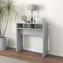 Voir la diapositive 3 : VIDAXL Table console Sonoma gris 78x30x80 cm Bois d'ingenierie