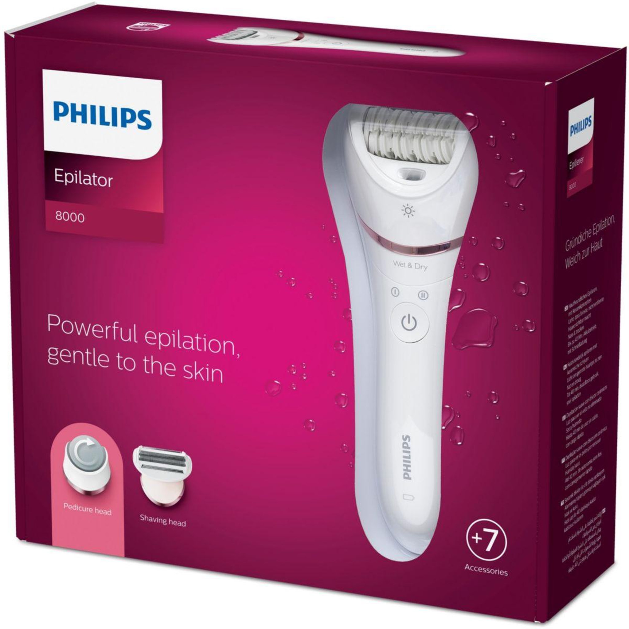 Philips Epilateur électrique series 8000 bre730/10