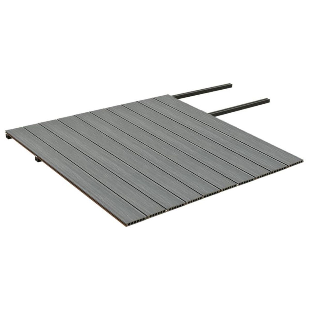 VIDAXL Panneaux de terrasse et accessoires WPC Marron/gris 20 m^2 2,2 m