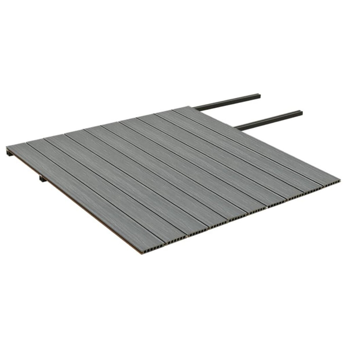 VIDAXL Panneaux de terrasse et accessoires WPC Marron/gris 20 m^2 2,2 m