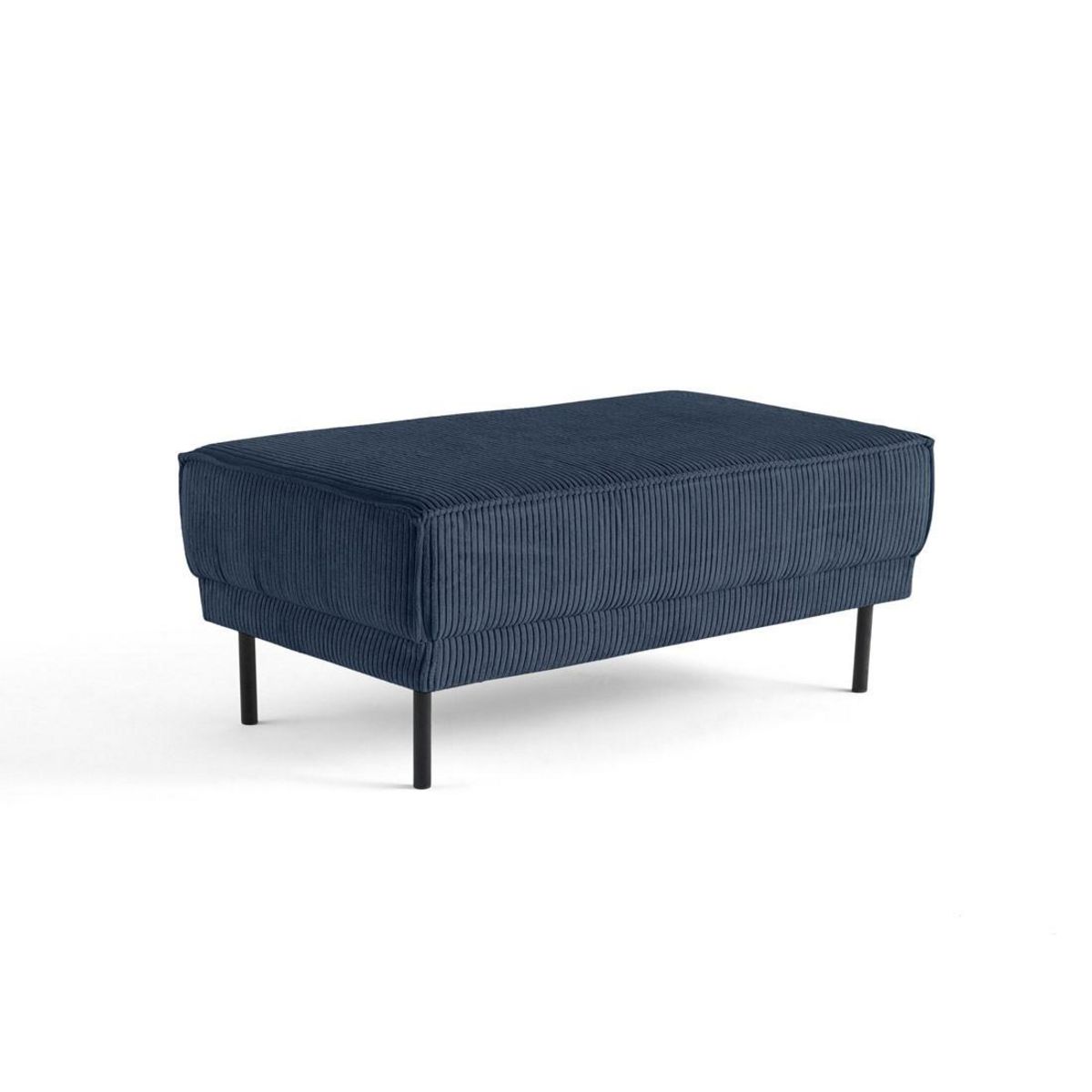 LISA DESIGN Charlie - pouf - pieds hauts - en velours côtelé