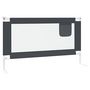 Voir la diapositive 3 : VIDAXL Barriere de securite de lit d'enfant Gris fonce 140x25 cm Tissu