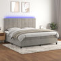 Voir la diapositive 1 : VIDAXL Sommier a lattes de lit matelas et LED Gris clair 200x200 cm
