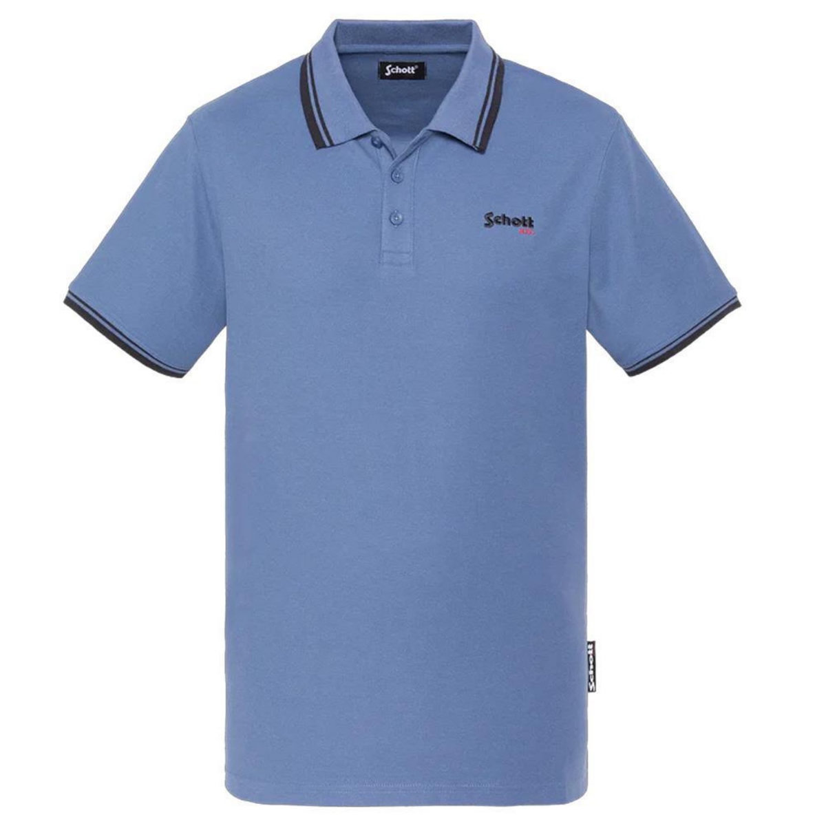 Schott Polo Bleu Homme Schott PSWILL2