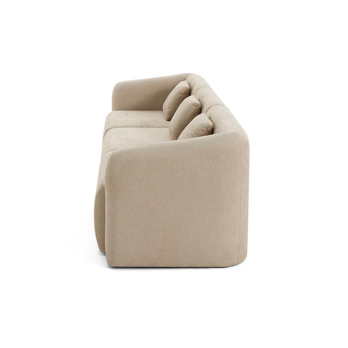 LISA DESIGN Ikare - canapé modulable 3 places - en tissu