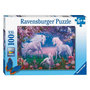 Voir la diapositive 1 : RAVENSBURGER Ravensburger Puzzle Enchanted Unicorns, 100pcs. XXL 133475
