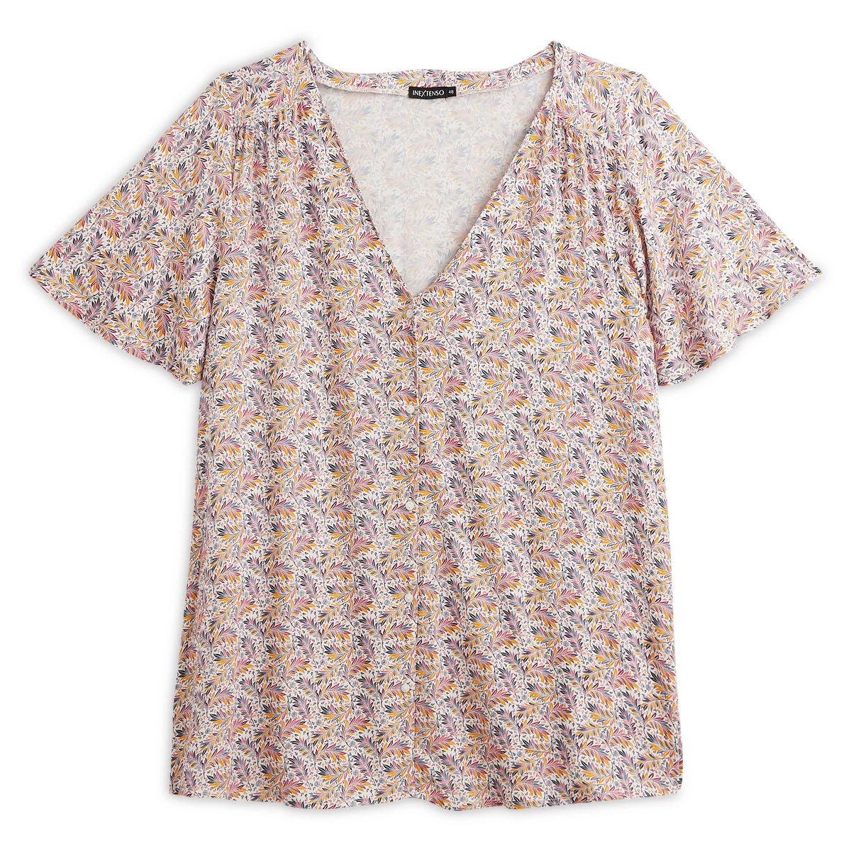 IN EXTENSO Blouse manches papillon imprimé nature femme