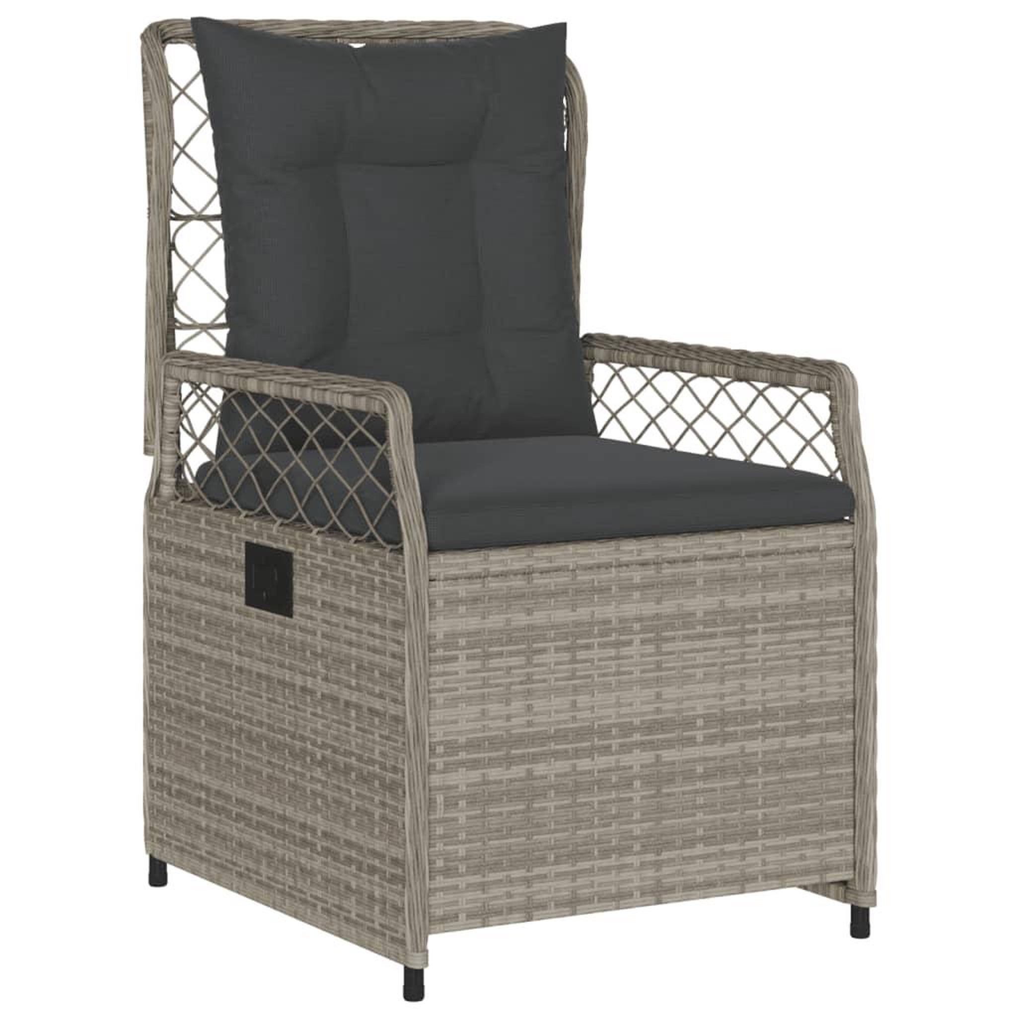 Voir la diapositive 3 : VIDAXL Ensemble a manger de jardin et coussins 9 pcs gris clair rotin