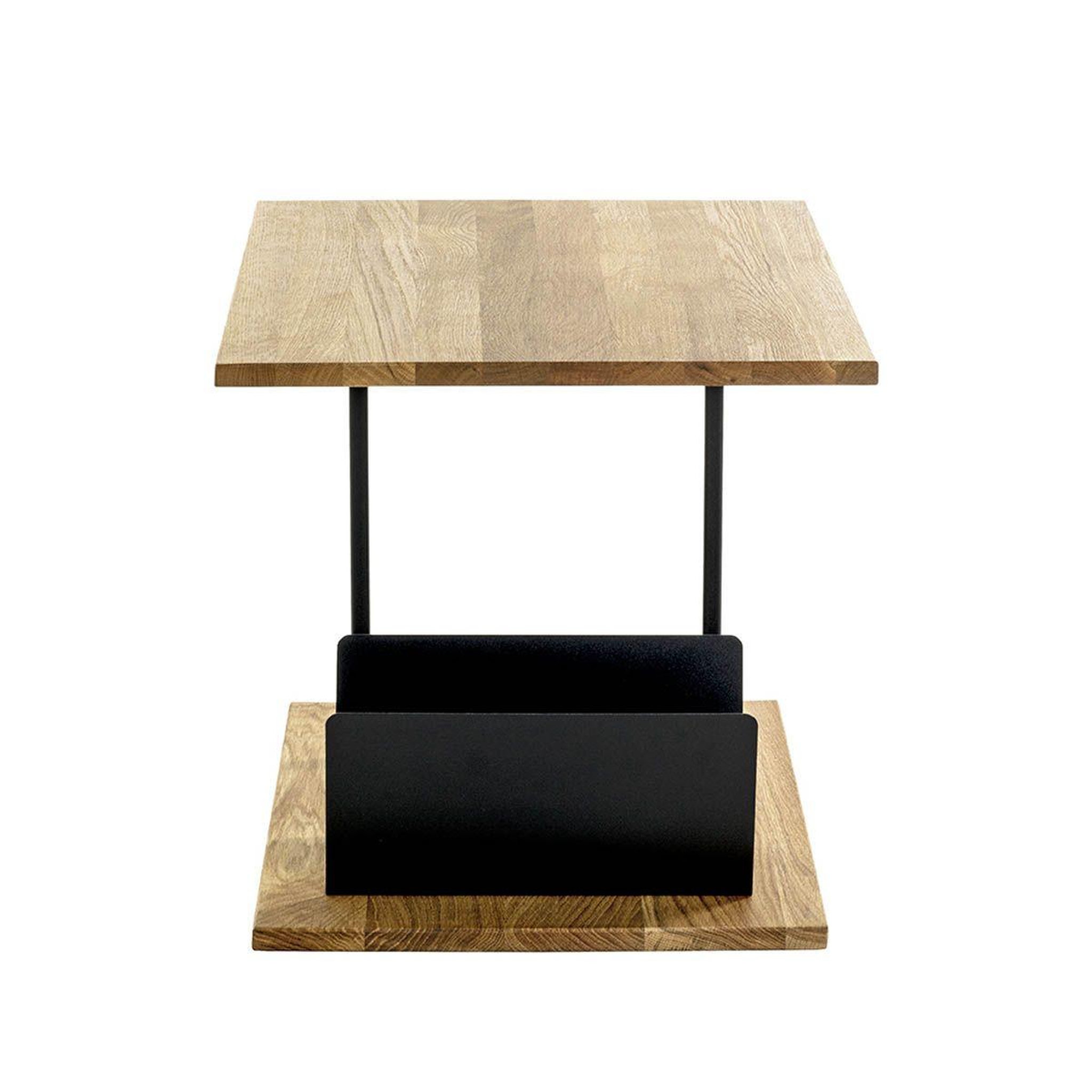 Voir la diapositive 3 : Paris Prix Table d'appoint & porte revues  pika  45cm chêne & noir