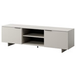 BEST MOBILIER Canterbury - meuble tv - beige - 2 portes et 2 tiroirs - 180 cm. Coloris disponibles : Beige