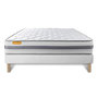Voir la diapositive 2 : SEPTNUITS Matelas + sommier Memo Spring Ressorts ensachés 3 zones de confort MAXI épaisseur