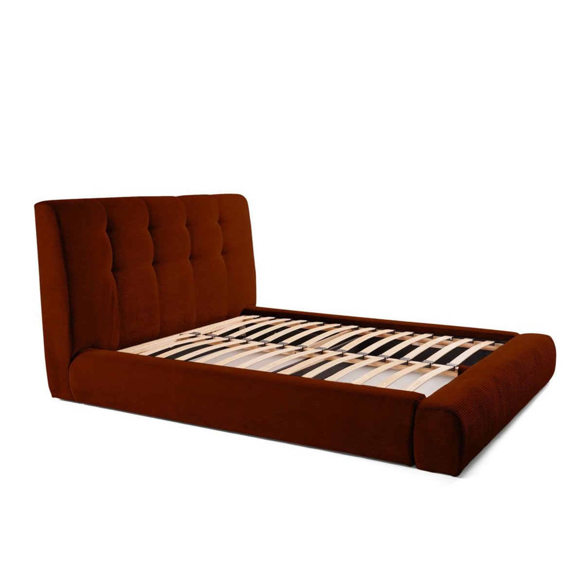 LISA DESIGN Onyx - lit coffre - 180x200 cm - en velours côtelé - sommier inclus
