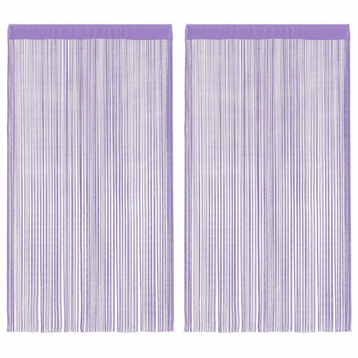 VIDAXL Rideau en fils 2 pcs 140 x 250 cm violet