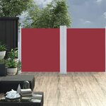 VIDAXL Auvent lateral retractable Rouge 120 x 600 cm