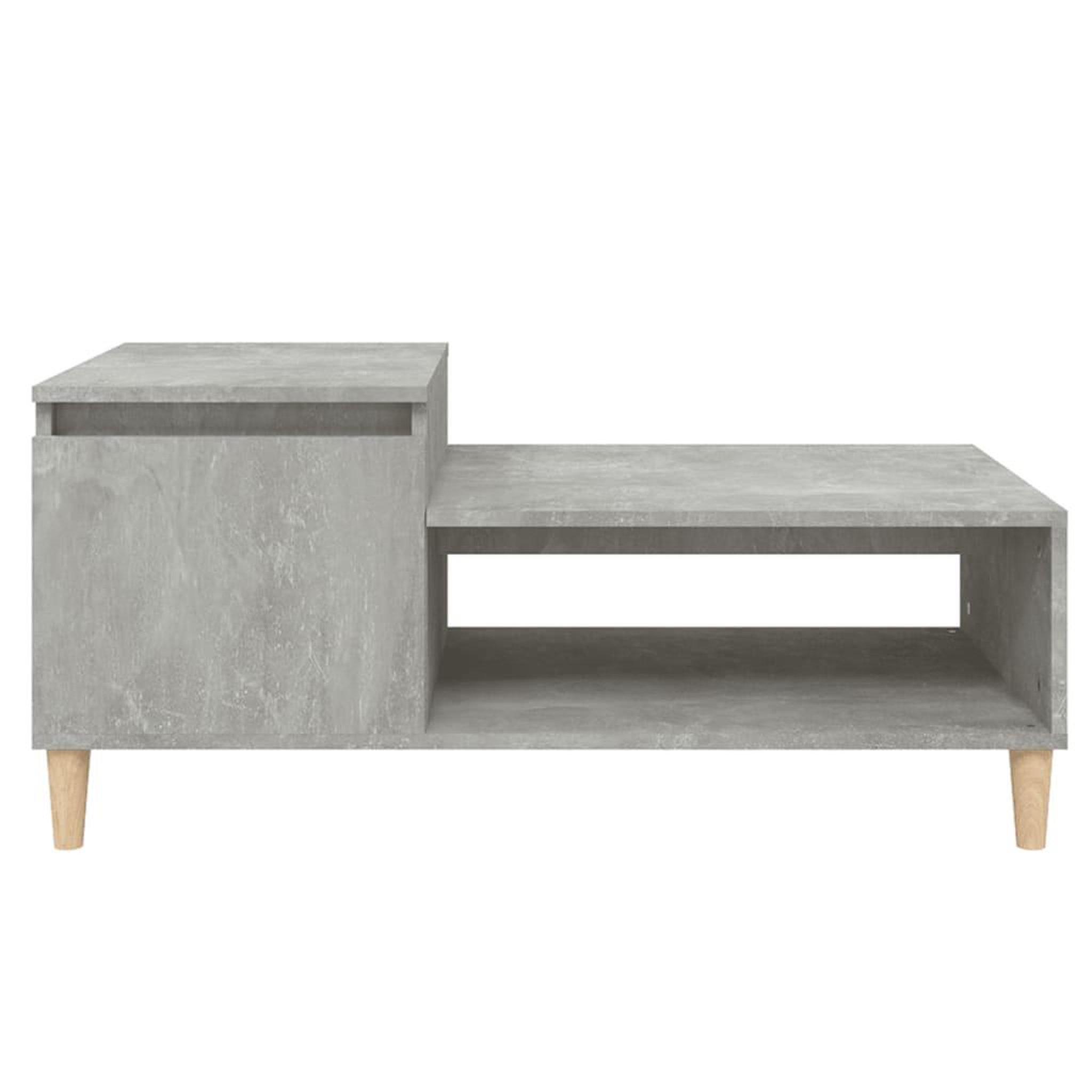 Voir la diapositive 5 : VIDAXL Table basse Gris beton 100x50x45 cm Bois d'ingenierie