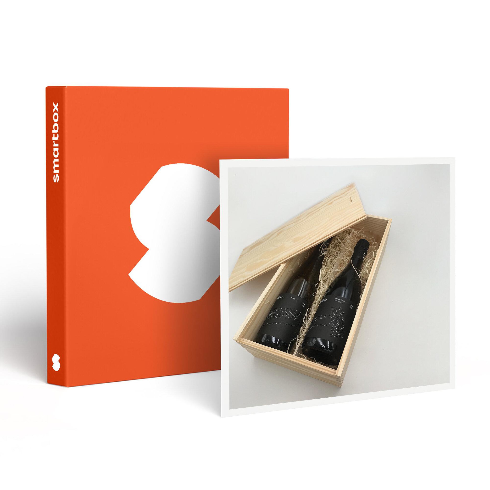 Smartbox Coffret de 2 bouteilles de vin biodynamique et naturel à domicile - coffret cadeau gastronomie