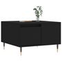 Voir la diapositive 3 : VIDAXL Table basse noir 55x55x36,5 cm bois d'ingenierie