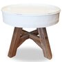 Voir la diapositive 2 : VIDAXL Table basse Bois de recuperation massif 60x45 cm Blanc