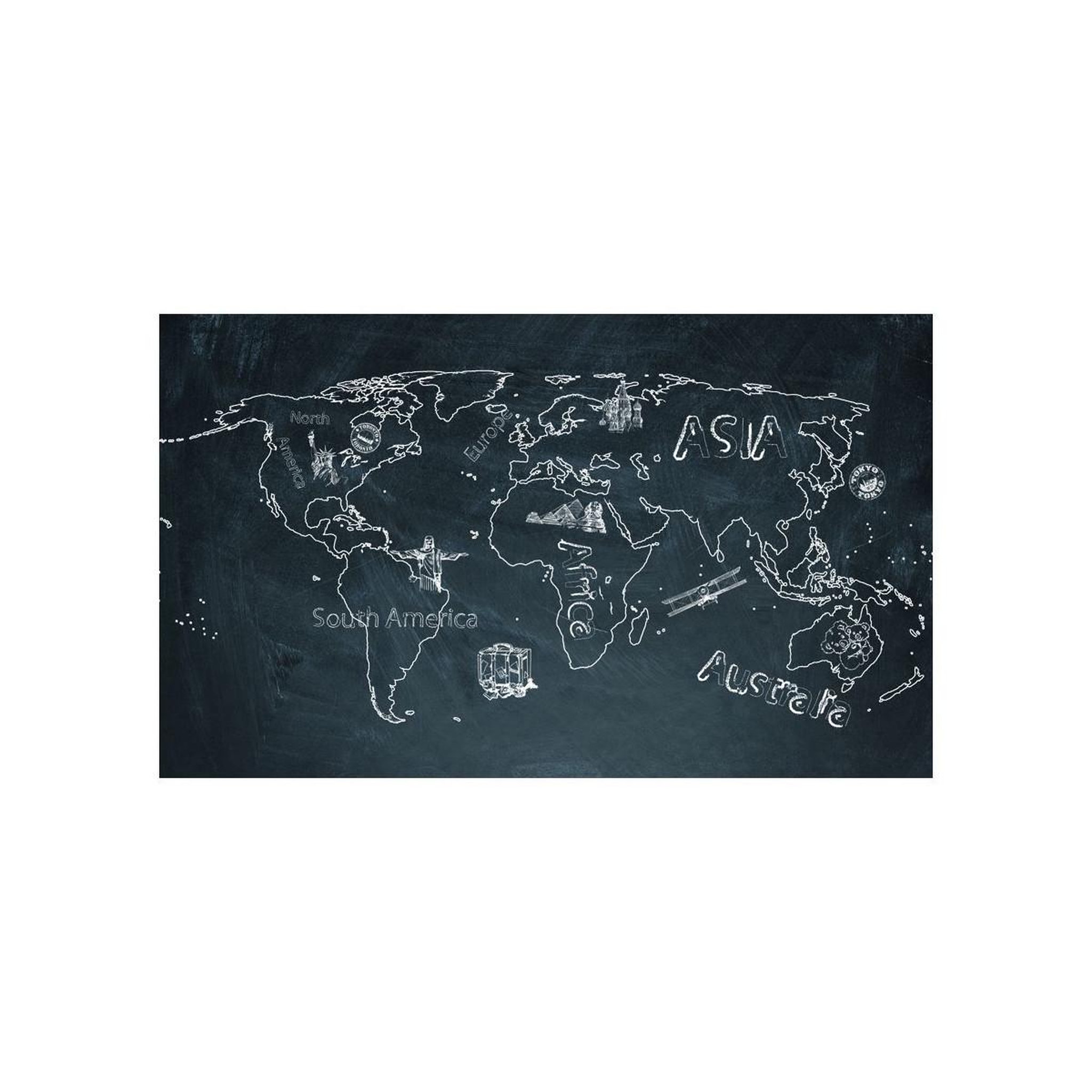 Voir la diapositive 2 : Paris Prix Papier peint  small travel. Large travel en anglais ii  450x270cm