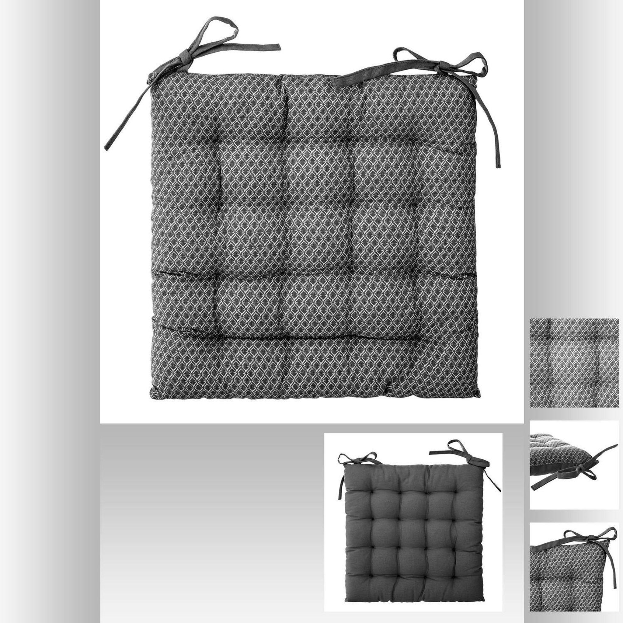 Voir la diapositive 4 : TOILINUX Lot de 2 galettes de chaise otto
