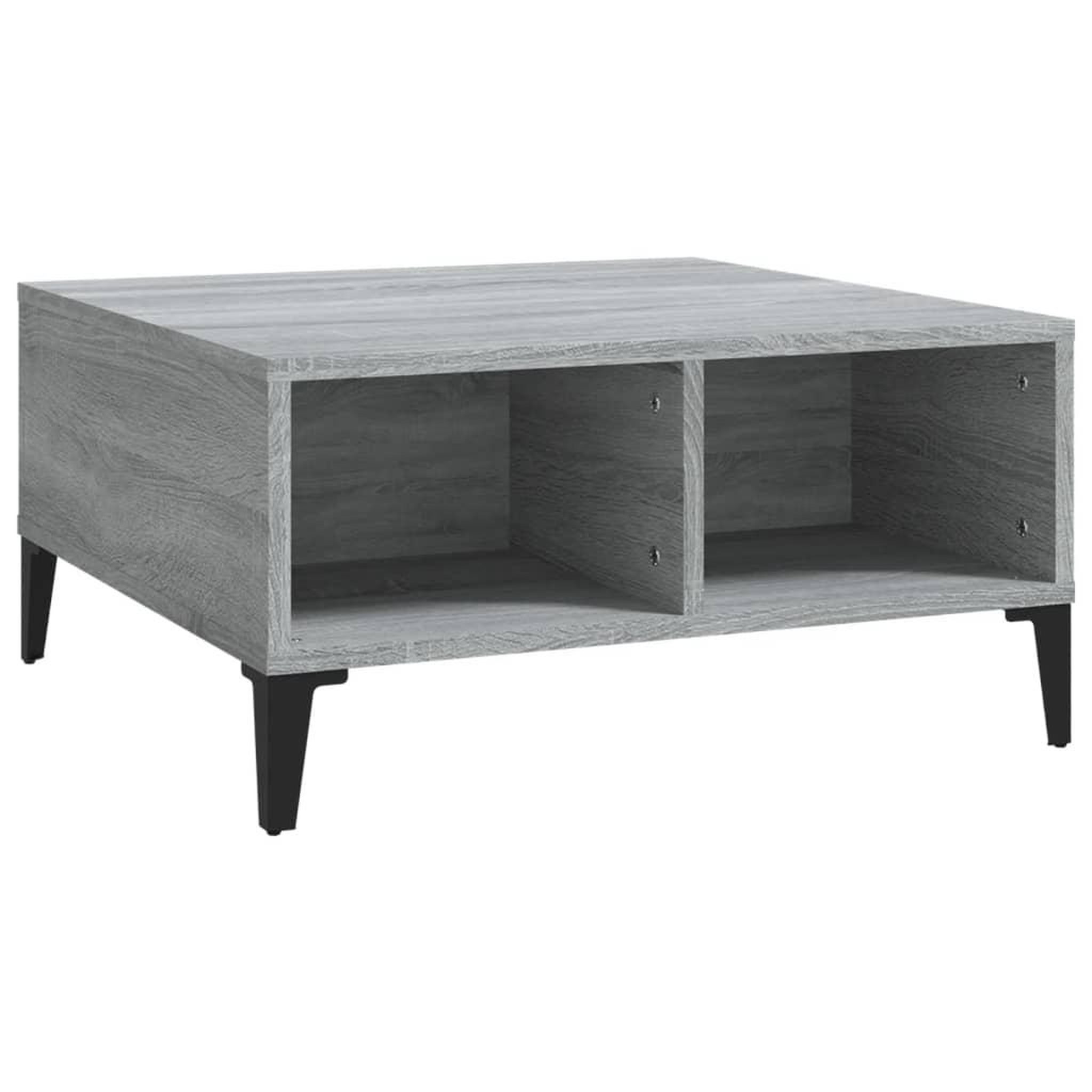 Voir la diapositive 2 : VIDAXL Table basse sonoma gris 60x60x30 cm bois d'ingenierie