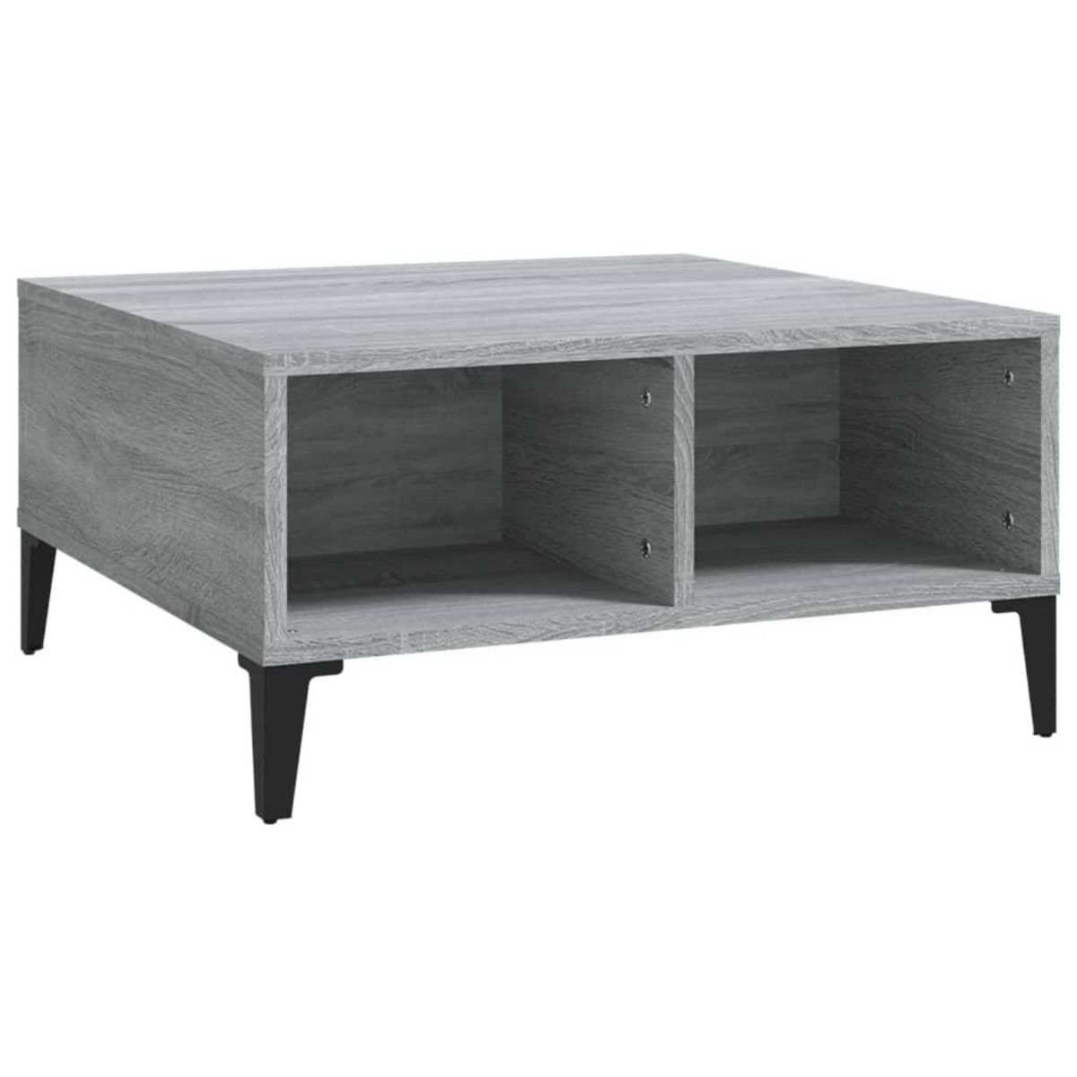 VIDAXL Table basse sonoma gris 60x60x30 cm bois d'ingenierie