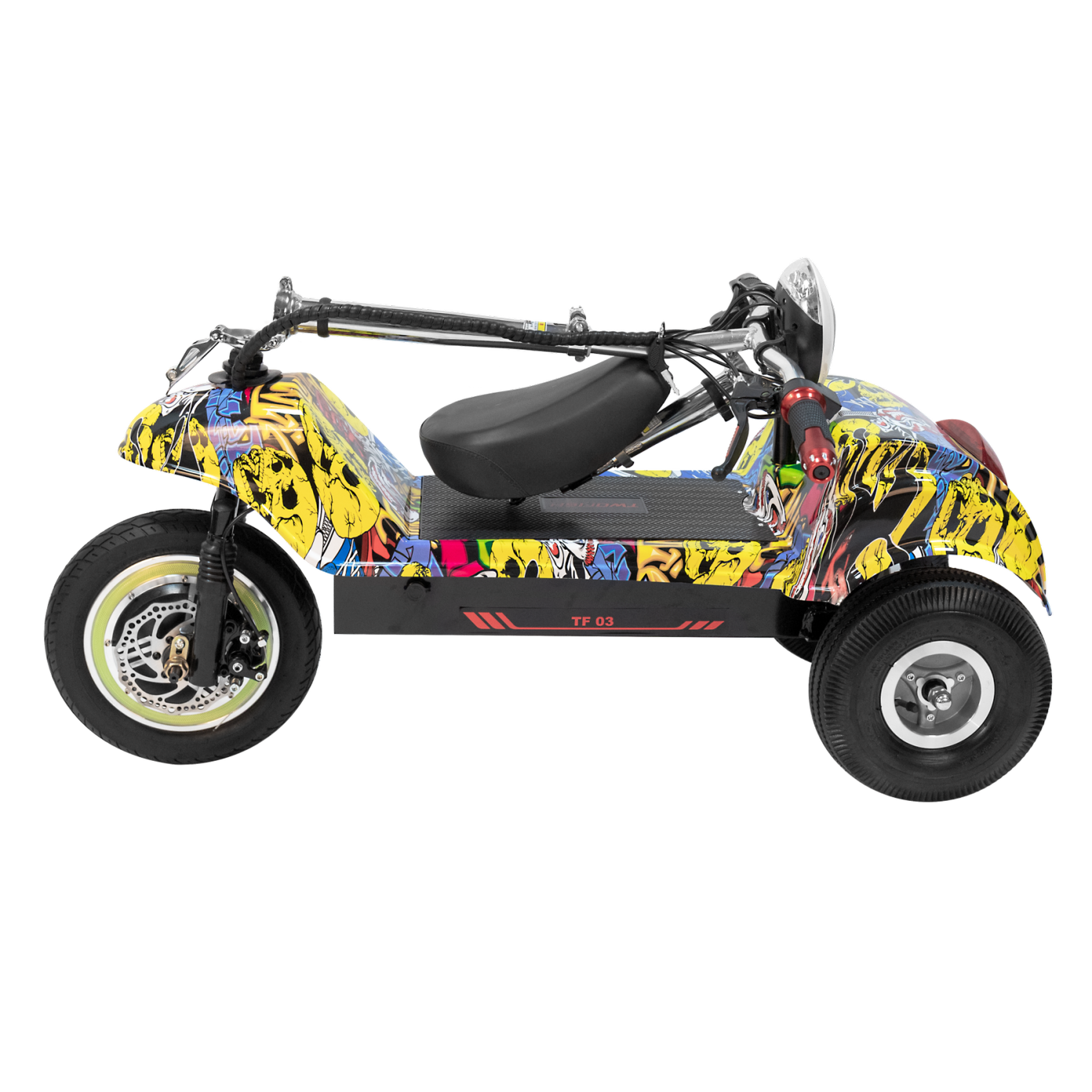 Voir la diapositive 3 : TWOFISH Trottinette électrique à trois roues avec siège amovible twofish tf03