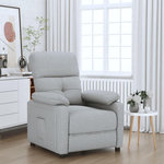 VIDAXL Fauteuil inclinable Gris clair Tissu