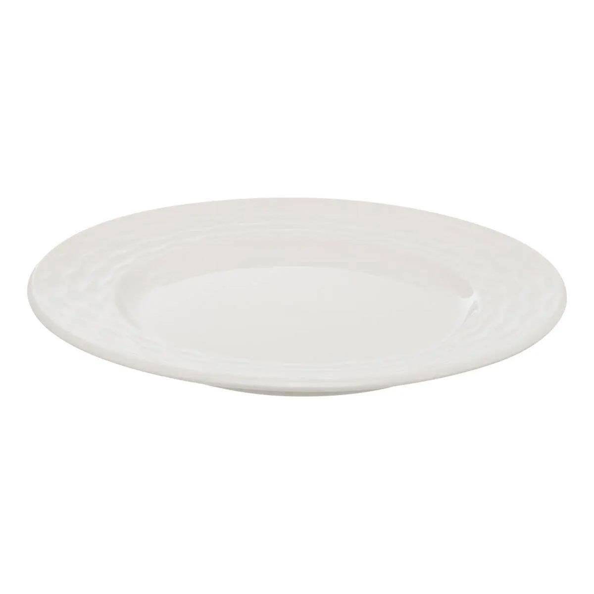 SECRET DE GOURMET Service de Table 12 Pièces  Paloma  27cm Blanc