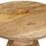 Voir la diapositive 5 : VIDAXL Table d'appoint Ø50x40 cm bois de manguier massif