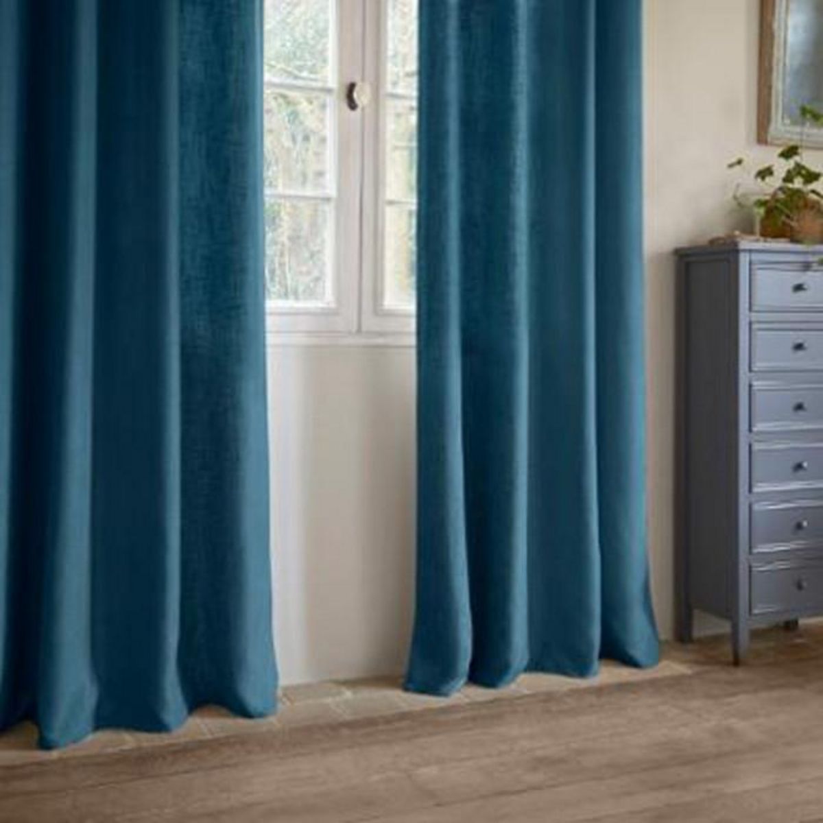 ATMOSPHERA Rideau Uni  Leon  140x260cm Canard