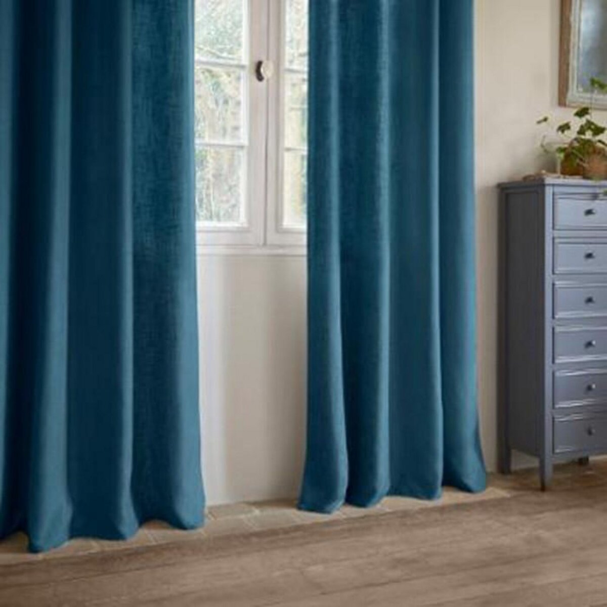 ATMOSPHERA Rideau Uni  Leon  140x260cm Canard