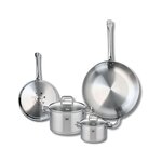 ELO Ensemble de 2 Poêles de cuisson 24 et 32 cm et 2 faitouts 14 et 20 cm Elo Profi Citrin