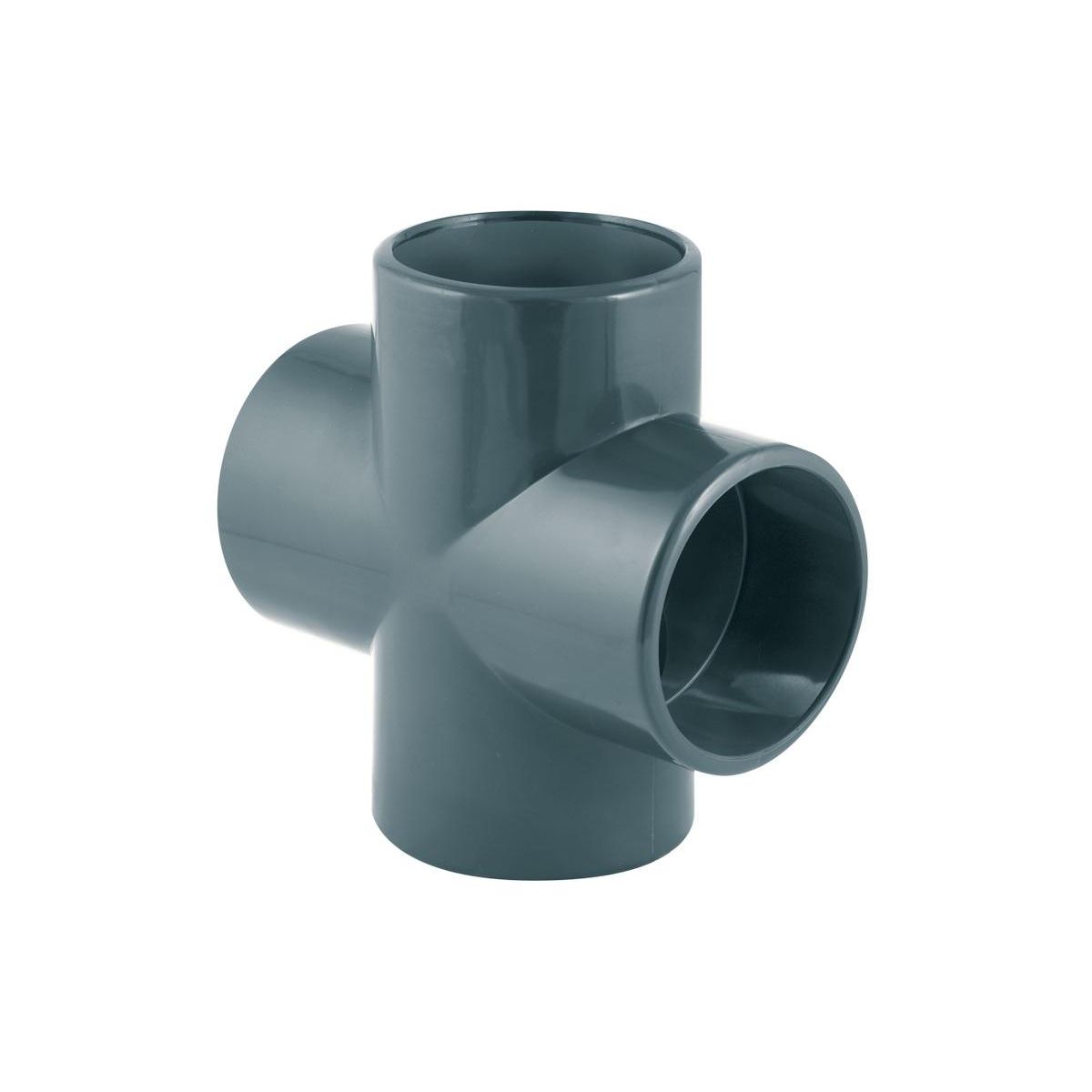 JARDIDECO Croix PVC pression 90° femelle Ø 50 mm - Fitt